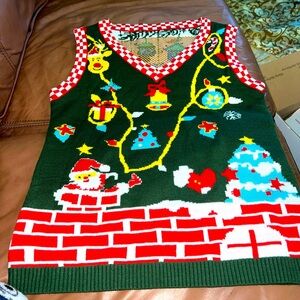 Small ugly Christmas sweater vest